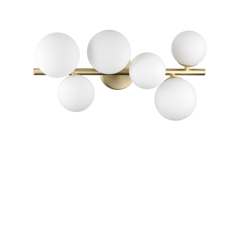 Lampada Da Soffitto Perlage Pl6 Bianco Ideal-Lux