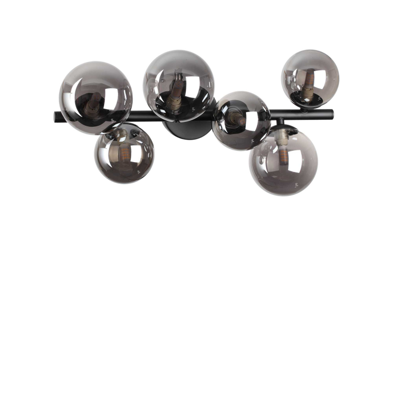 Lampada Da Soffitto Perlage Pl6 Fume' Ideal-Lux