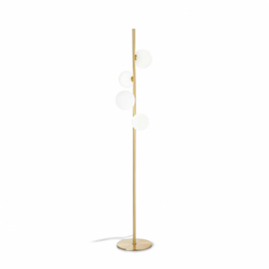 Lampada Da Terra Perlage Pt4 Bianco Ideal-Lux