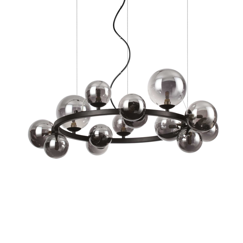 Lampada A Sospensione Perlage Sp14 Fume' Ideal-Lux