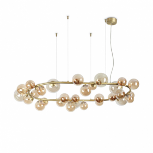Lampada A Sospensione Perlage Sp30 Ambra Ideal-Lux