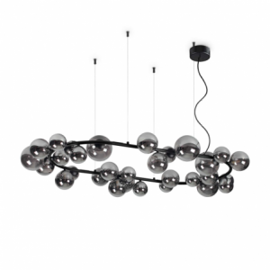 Lampada A Sospensione Perlage Sp30 Fume' Ideal-Lux