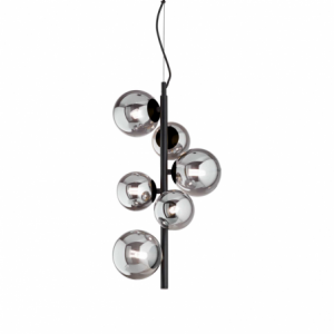 Lampada A Sospensione Perlage Sp6 Fume' Ideal-Lux