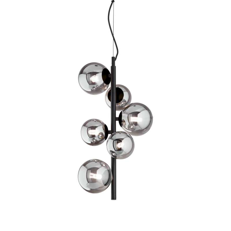 Lampada A Sospensione Perlage Sp6 Fume' Ideal-Lux