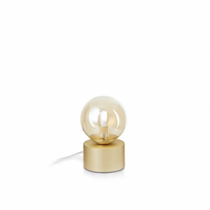 Lampada Da Tavolo Perlage Tl1 Ambra Ideal-Lux