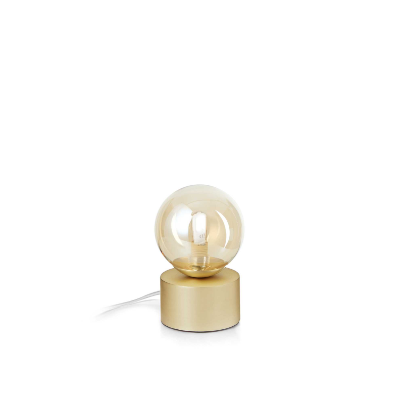 Lampada Da Tavolo Perlage Tl1 Ambra Ideal-Lux