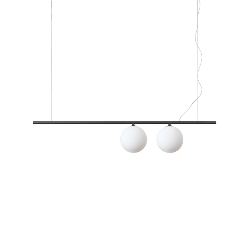 Lampada A Sospensione Perline Sp2 Nero Ideal-Lux