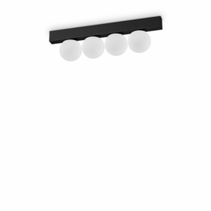 Lampada Da Soffitto Ping Pong Pl4 Nero Ideal-Lux