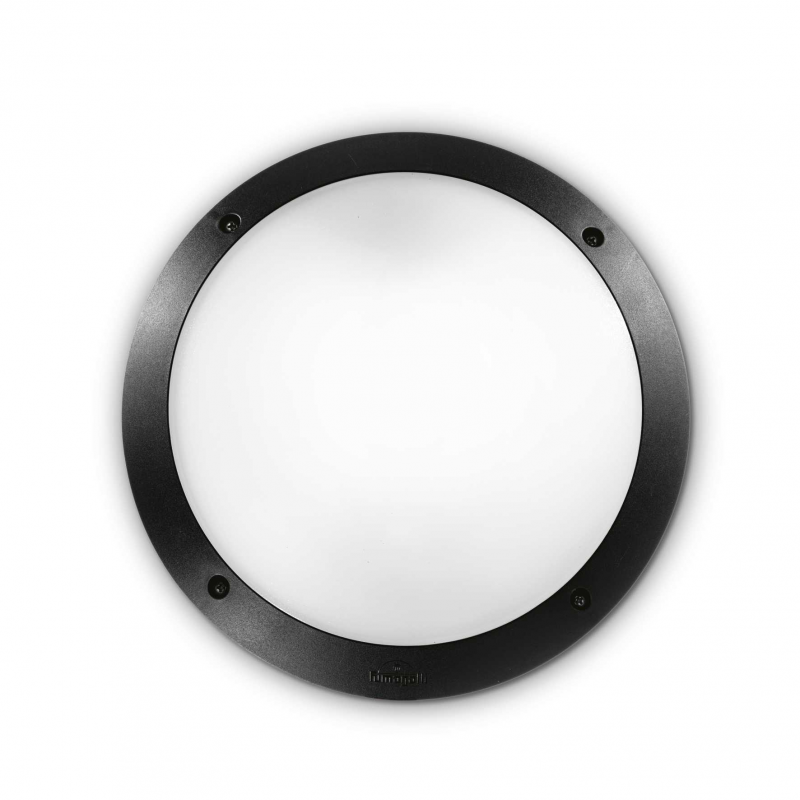 Lampada Da Parete Polar-1 Ap1 Nero Ideal-Lux
