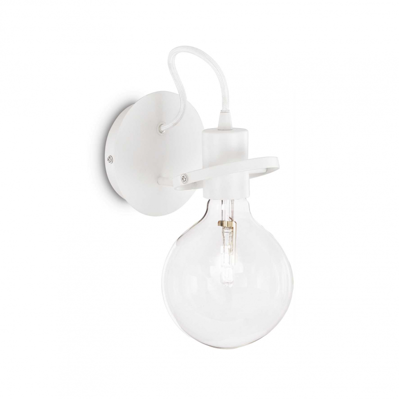 Lampada Da Parete Radio Ap1 Bianco Ideal-Lux