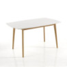 Tavolo Allungabile Still White / Wood 125 X 82 H.12 Cm
