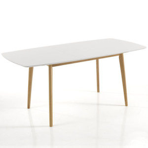 Zoom Tavolo Allungabile Still White / Wood 125 X 82 H.12 Cm