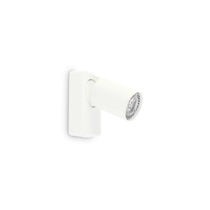Lampada Da Parete Rudy Ap1 Round Bianco Ideal-Lux