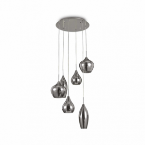 Lampada A Sospensione Soft Sp6 Fume' Ideal-Lux