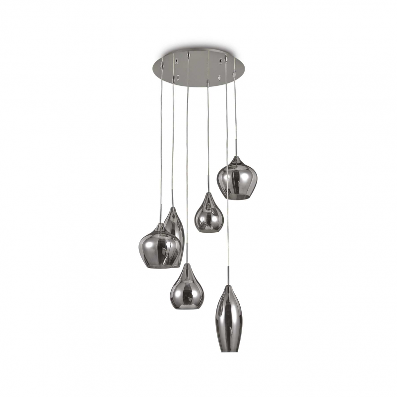 Lampada A Sospensione Soft Sp6 Fume' Ideal-Lux
