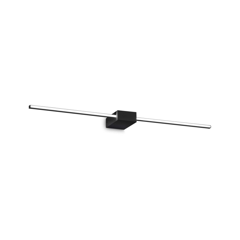 Lampada Da Parete Theo Ap D075 Nero Ideal-Lux