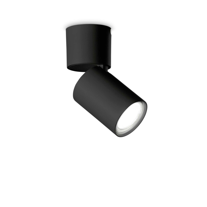 Lampada da soffitto Toby PL1 nero Ideal Lux moderna