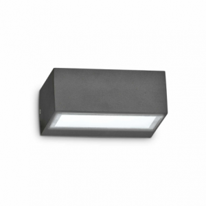 Lampada da parete Twin AP1 antracite Ideal Lux moderna e versatile