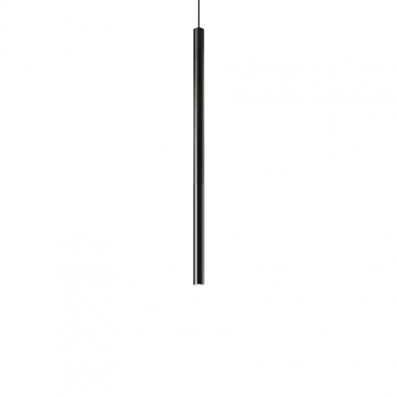 Lampada A Sospensione Ultrathin Sp D040 Round Dali/Push Nero Ideal-Lux