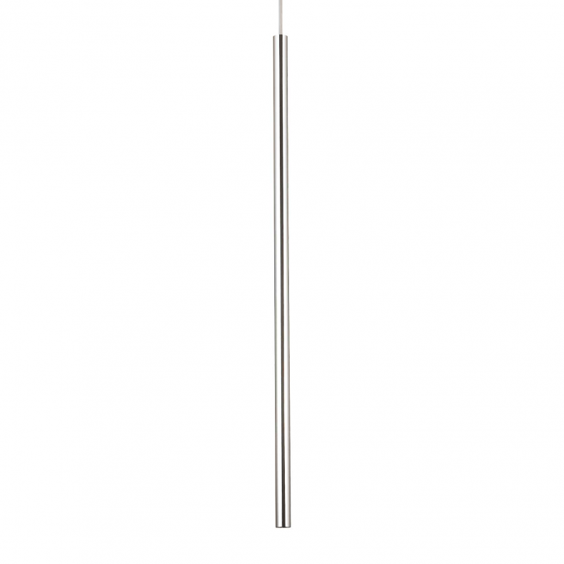 Lampada A Sospensione Ultrathin Sp D100 Round On-Off Cromo Ideal-Lux