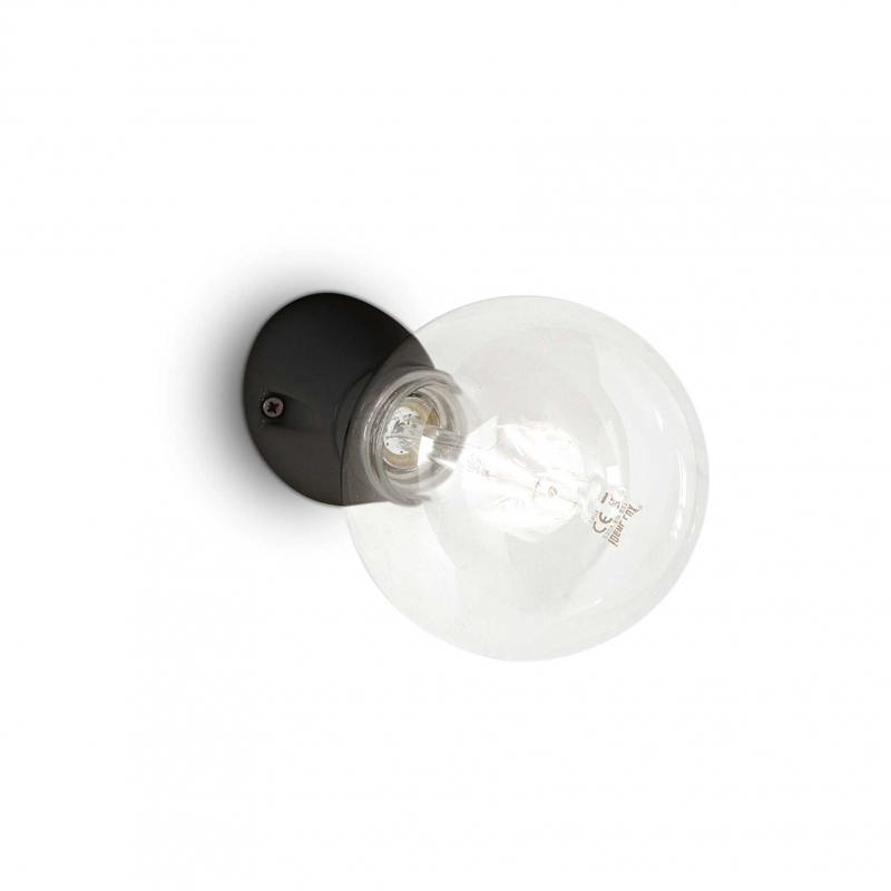 Lampada da parete Winery AP1 nero Ideal Lux design moderno
