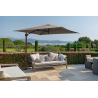 Ombrellone a palo laterale Trend Wood Q250x250 cm Made in Italy