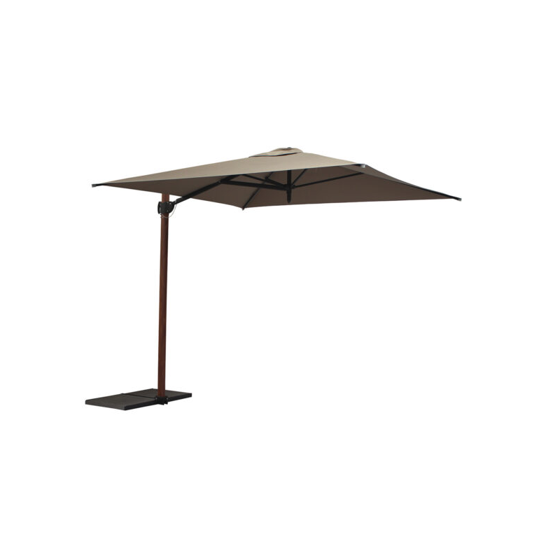 Ombrellone a palo laterale Trend Wood Q250x250 cm Made in Italy