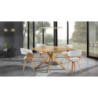 Sedia Visby Wood 61X62X37 Cm