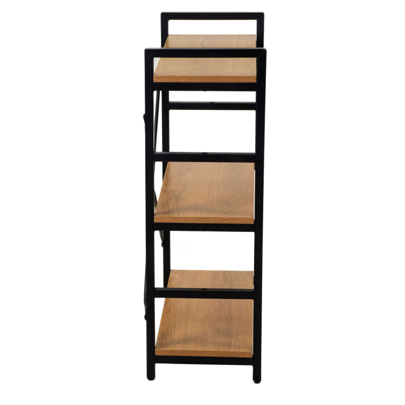 Scaffale metallo legno Achille 3 ripiani cm60x28h83,5
