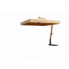 Ombrellone a braccio laterale in alluminio effetto legno Riviera Aluwood varie misure