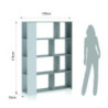 Libreria Smart 142,5 X 36,5 X 8,5 Cm