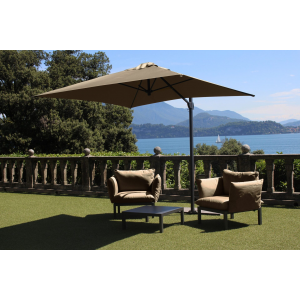 Ombrellone a palo laterale Trend Q250x250 cm Made in Italy