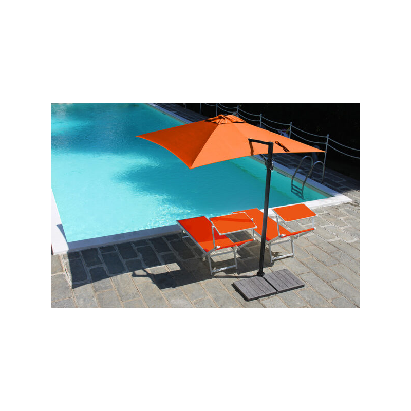 Ombrellone a palo laterale Trend Q250x250 cm Made in Italy