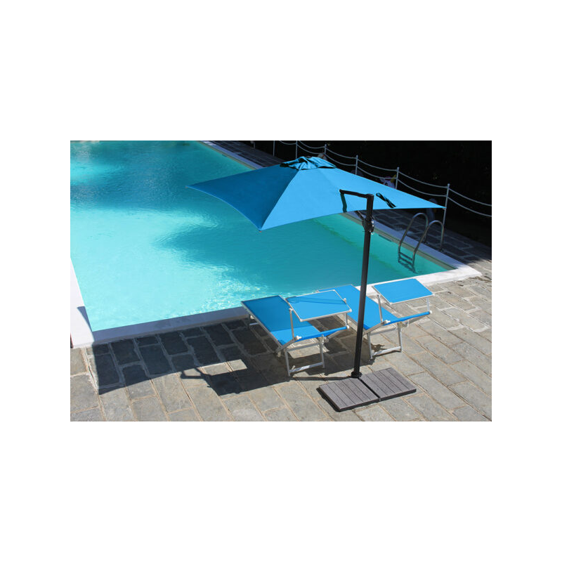 Ombrellone a palo laterale Trend Q250x250 cm Made in Italy