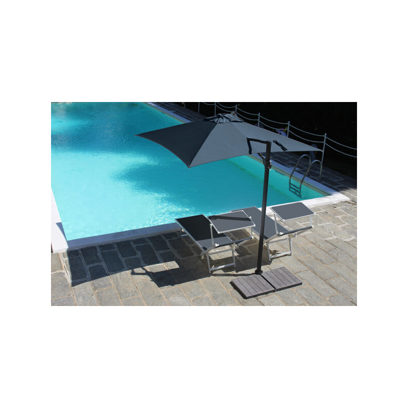 Ombrellone a palo laterale Trend Q250x250 cm Made in Italy