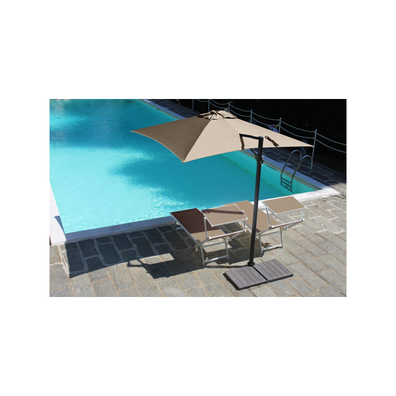 Ombrellone a palo laterale Trend Q250x250 cm Made in Italy