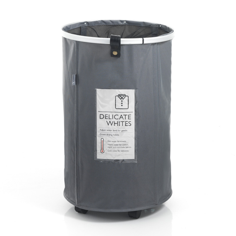 Cesto porta biancheria Laundry Round ø40 h65 cm con ruote — levantshop.live