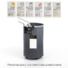 Cesto porta biancheria Laundry Round ø40 h65 cm con ruote — levantshop.live