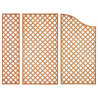 set da 4 Pannello Legno bucherellato 100x200cm forma onda
