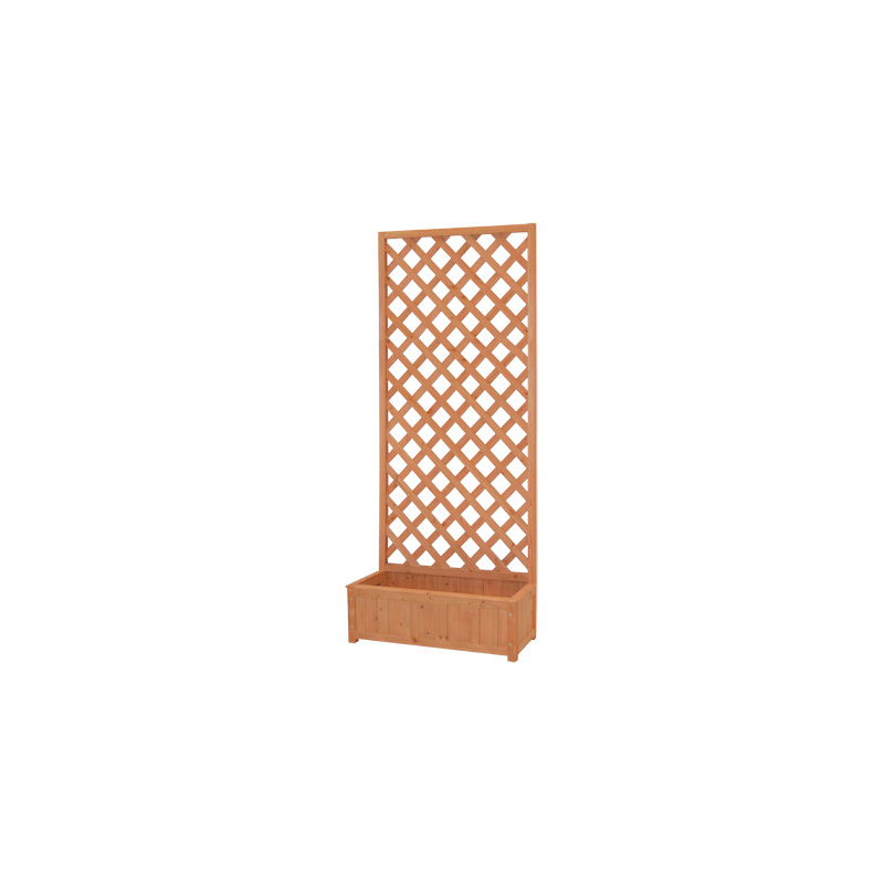 set da 2 Fioriera con grata 75x30 cm