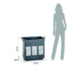 Cesto porta biancheria Laundry-B X3 Tomasucci H57×L55×P36 cm — levantshop.live
