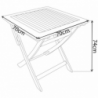 TAVOLINO PIEGHEVOLE 70 X 70