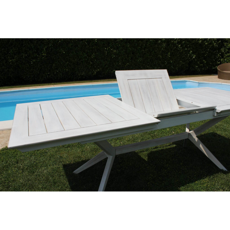 TAVOLO BALI 150/200 X 90 BIANCO