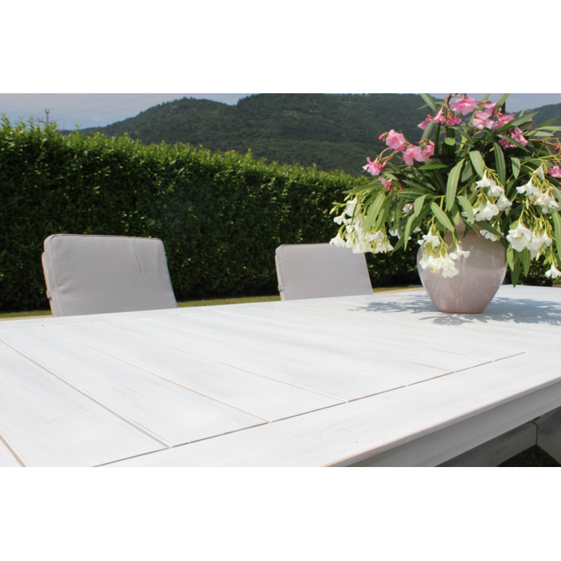 TAVOLO BALI 180/240 X 90 BIANCO