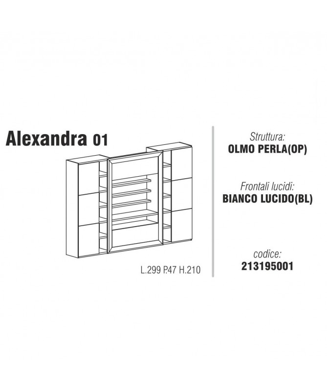 Composizione soggiorno Alexandra 01