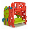 Casetta Bosco gioco da giardino multicolor con scivolo 200x125