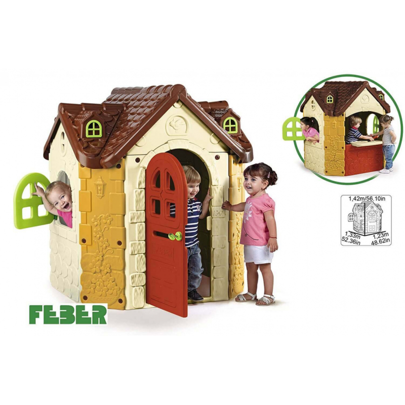 Casetta Fancy da giardino multicolor per bambini resistente