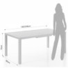 Tavolo Allungabile Nydri White - A 185 X 94 H11 Cm