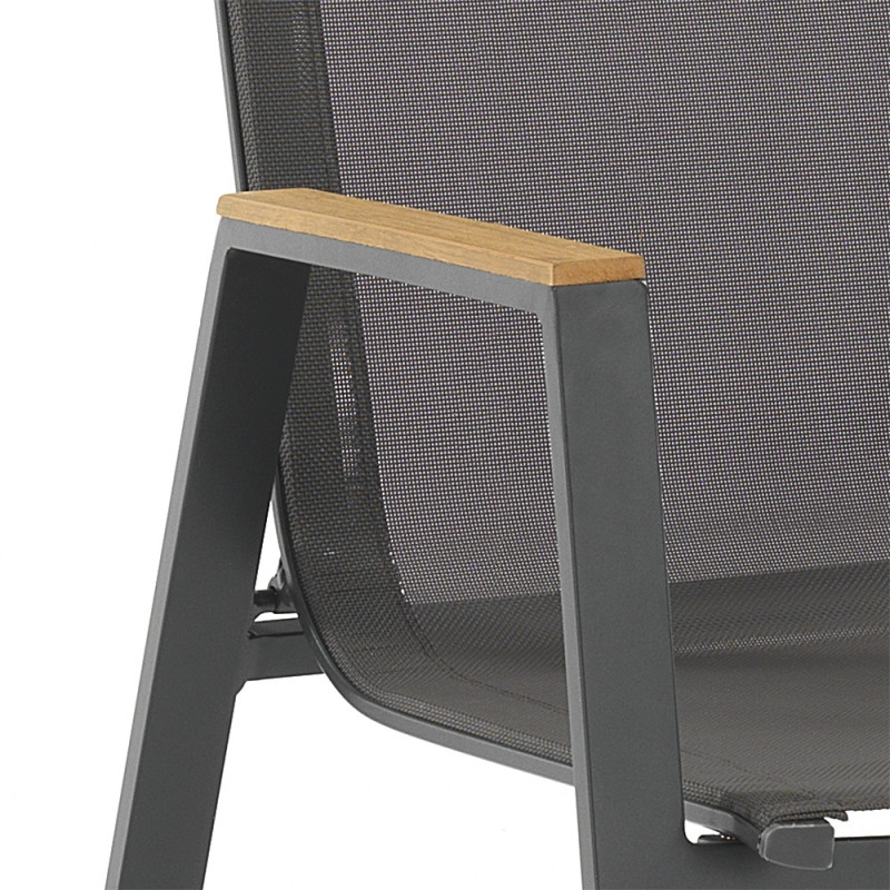 Sedia Con Braccioli Da Interno / Esterno Thilia 58 X 81 H.101 Cm