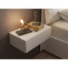 Comodino cassetto sospeso Mak Tomasucci H15×L45×P26 cm bianco opaco — levantshop.live